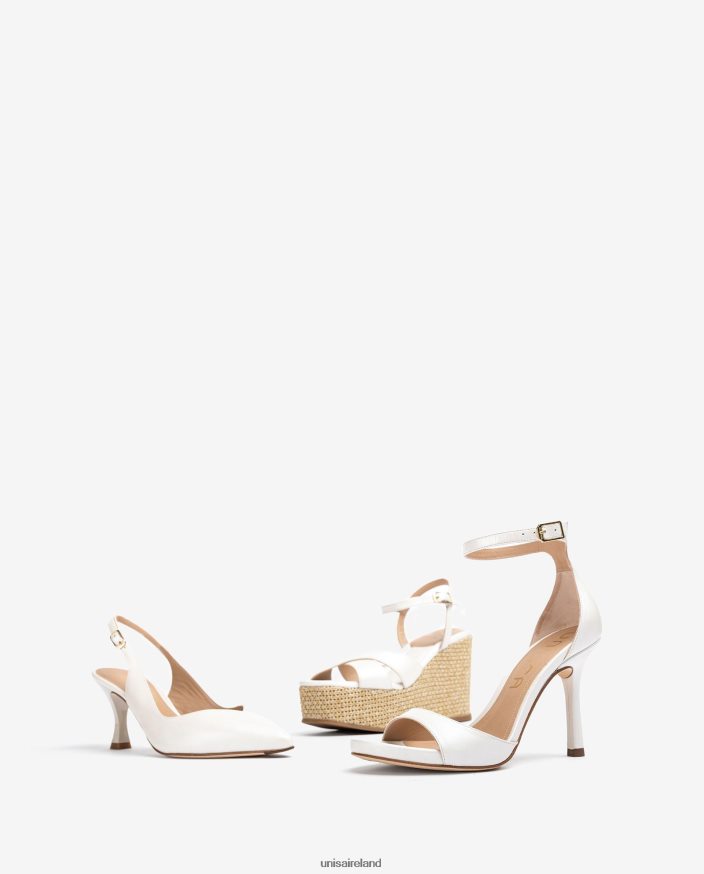 Fashion 80842D838 Women Unisa D\'Orsay ankle strap sling back shoe with a painted heel