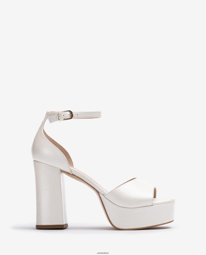 Graceful 80842D836 Women Unisa Bridal square toe sandal with a platform