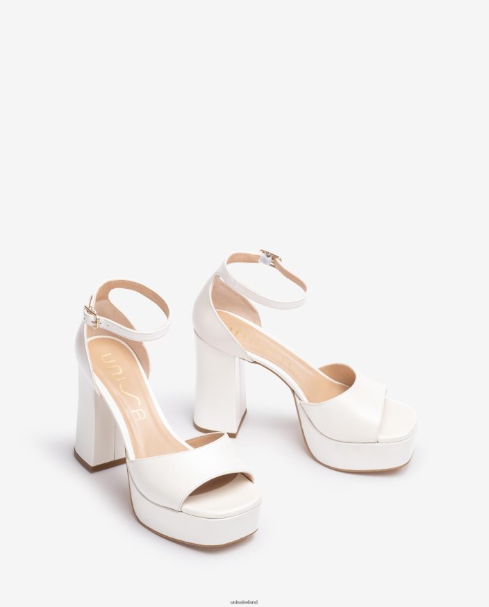 Graceful 80842D836 Women Unisa Bridal square toe sandal with a platform