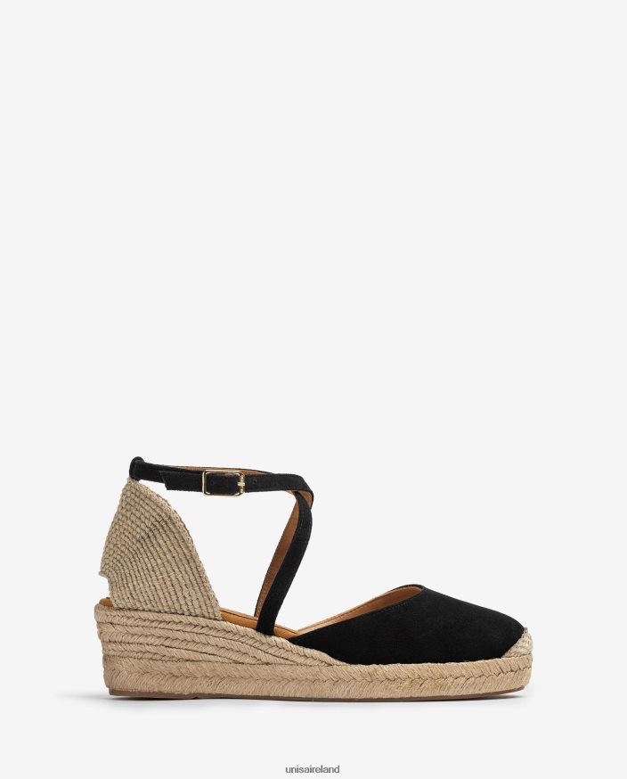 Black 80842D746 Women Unisa Suede espadrille