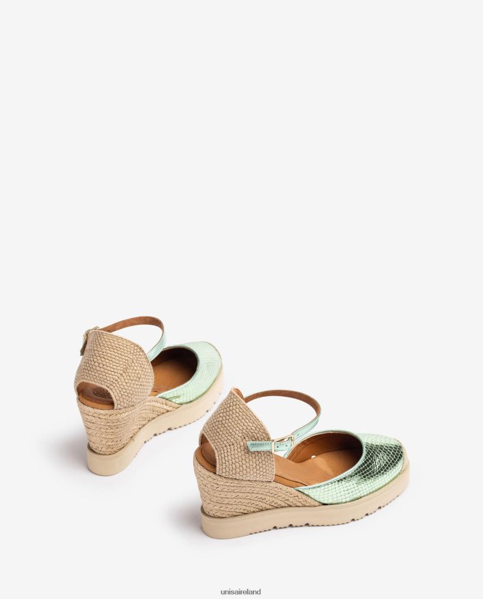 Blue 80842D713 Women Unisa Metallic effect D\'Orsay ankle strap espadrille