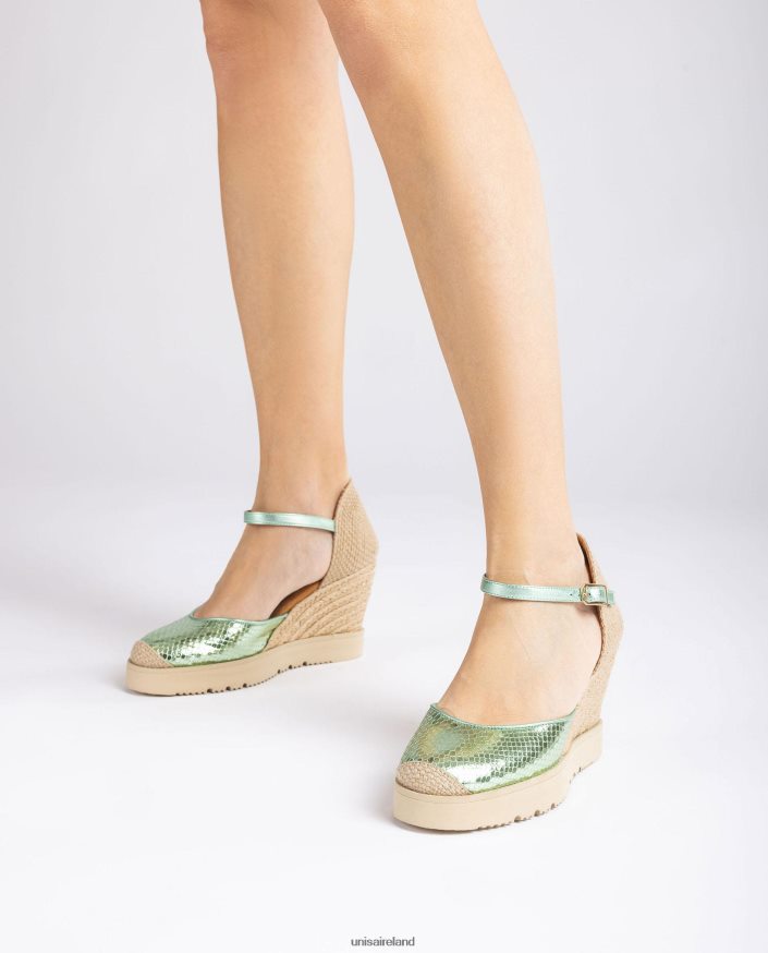 Blue 80842D713 Women Unisa Metallic effect D\'Orsay ankle strap espadrille