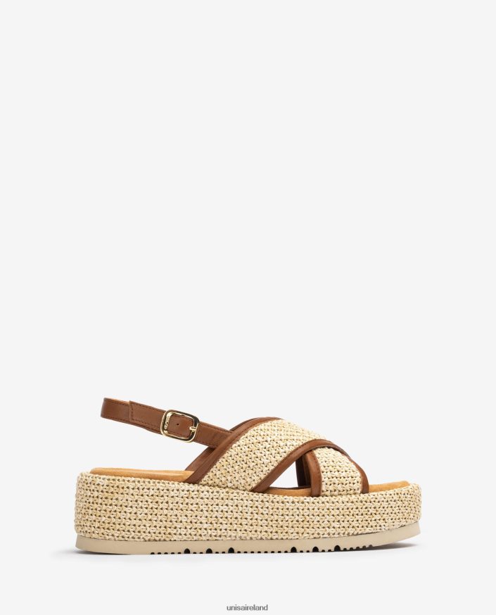 Graceful 80842D107 Women Unisa Wide strap block heel sandal