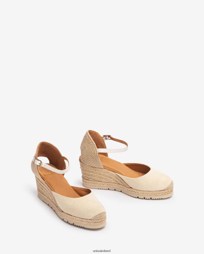 Graceful 80842D726 Women Unisa D\'Orsay ankle strap espadrille in Ecolino