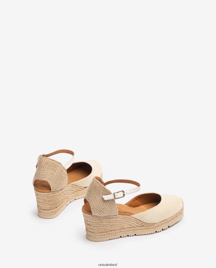 Graceful 80842D726 Women Unisa D\'Orsay ankle strap espadrille in Ecolino