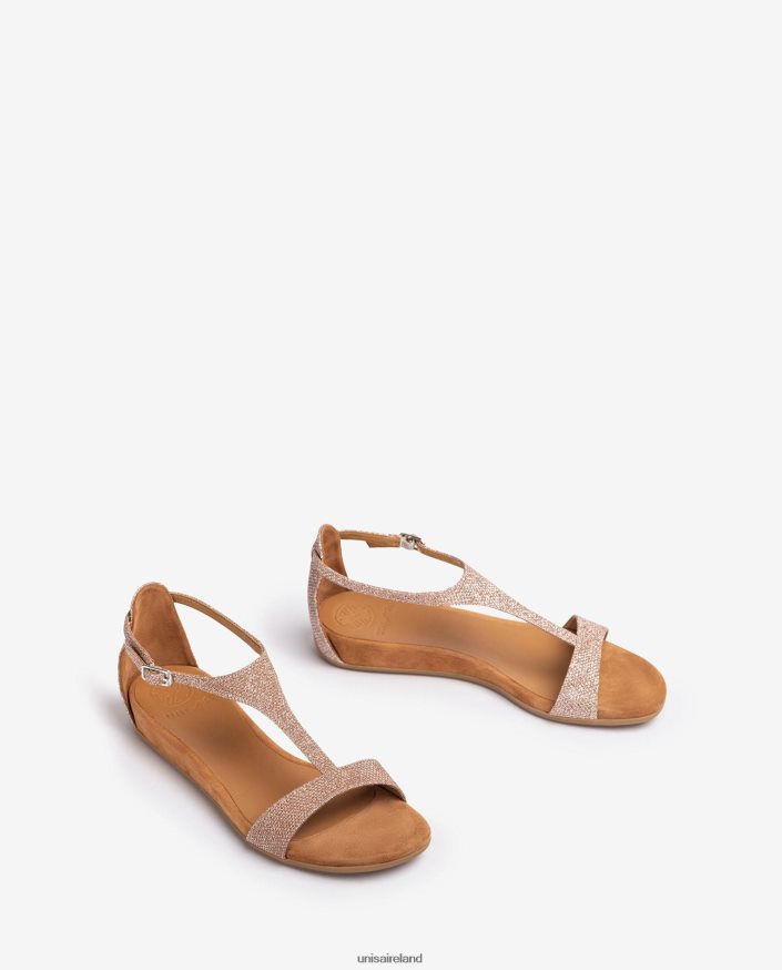 Pink 80842D75 Women Unisa Sandal with a strap over the instep