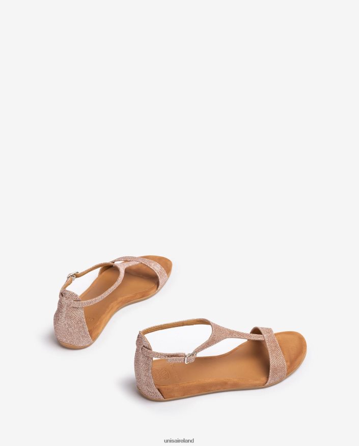 Pink 80842D75 Women Unisa Sandal with a strap over the instep