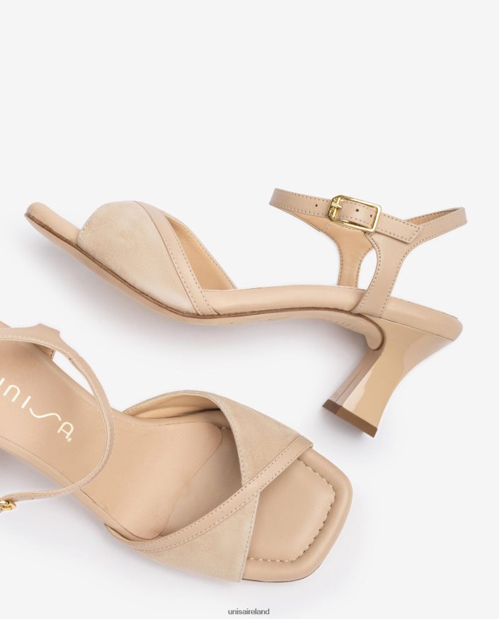Beige 80842D186 Women Unisa Smart sandal with a comfortable heel