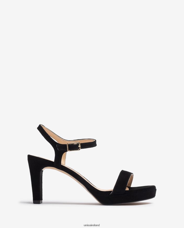 Black 80842D275 Women Unisa Suede sandal