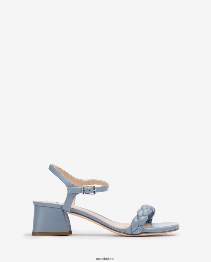 Blue 80842D147 Women Unisa Sandal with a braided strap