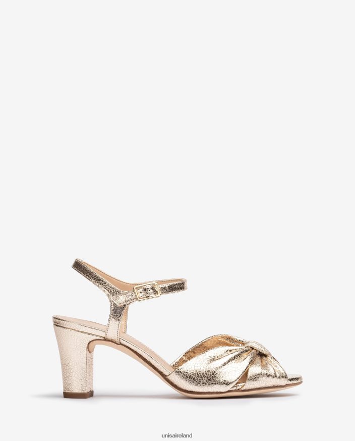 Fashion 80842D175 Women Unisa Metallic effect smart sandal