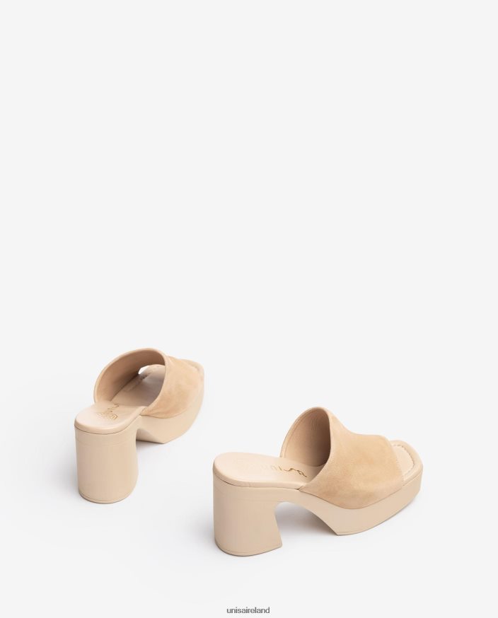 Fashion 80842D234 Women Unisa Wide vamp sandal with a block heel