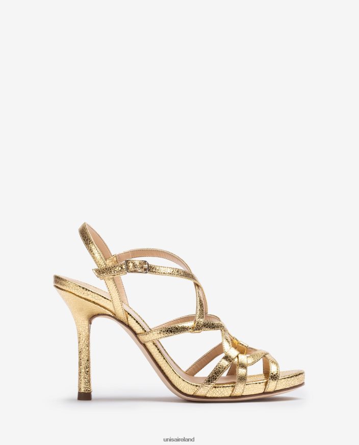 Fashion 80842D284 Women Unisa Strappy sandal with a high heel