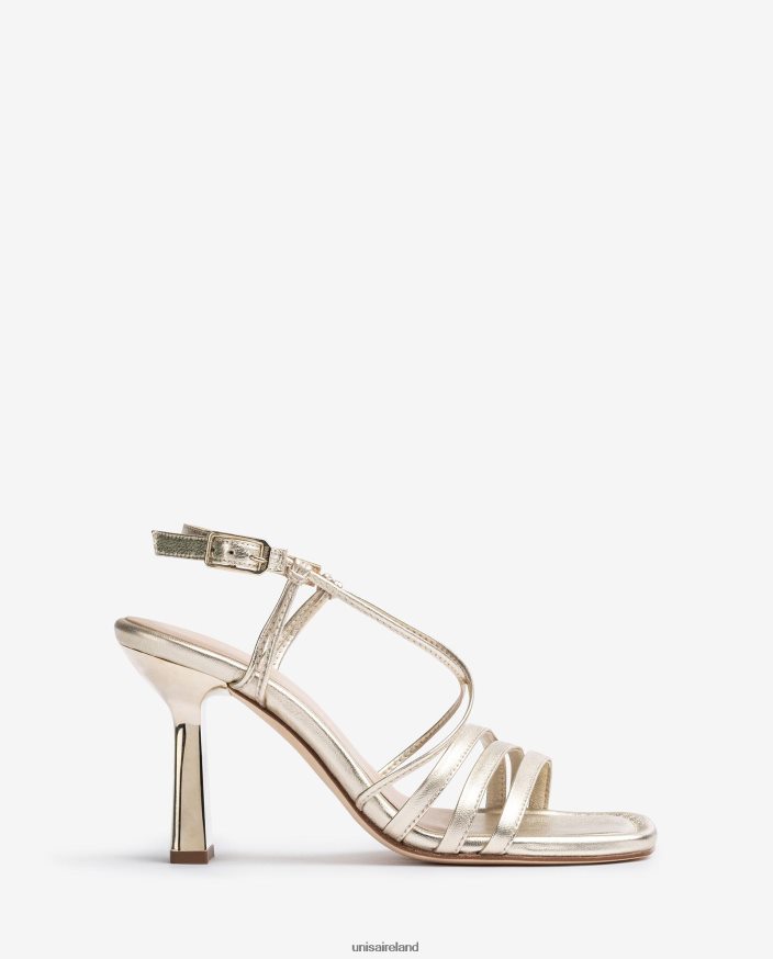 Fashion 80842D359 Women Unisa Metal effect straps sandals