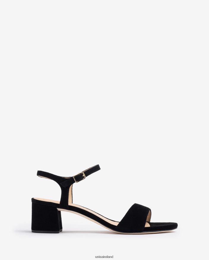 Fashion 80842D379 Kids Unisa Suede sandals with wide heel