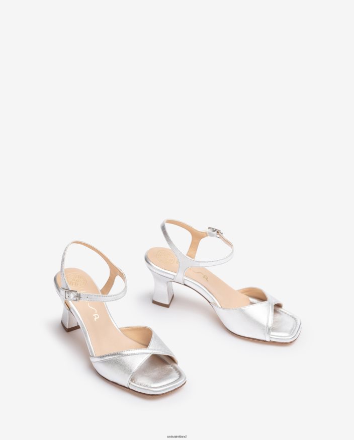 Silver 80842D184 Women Unisa Smart sandal with a comfortable heel