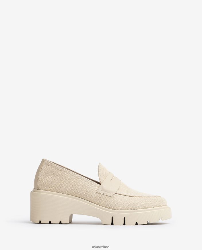 White 80842D1262 Women Unisa Ecolino loafers