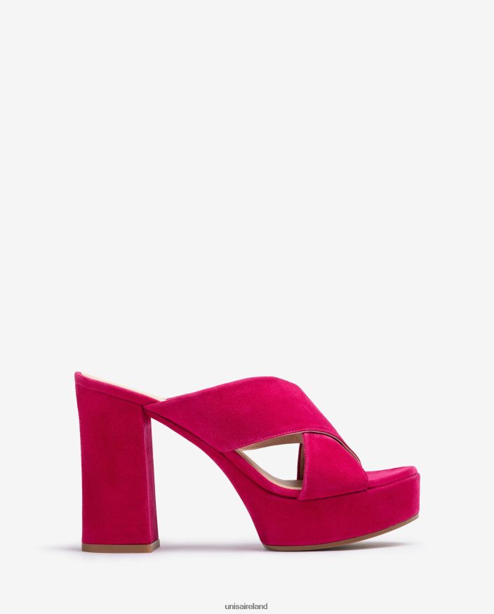 Fashion 80842D825 Women Unisa Wide cross-over strap sandal