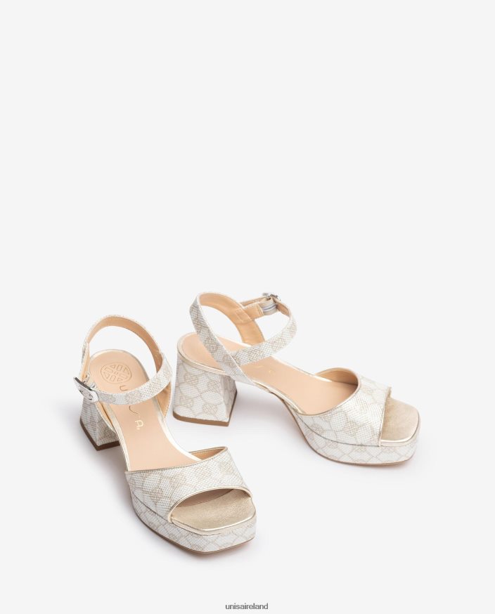 Graceful 80842D214 Women Unisa Sandal with a heel and platform