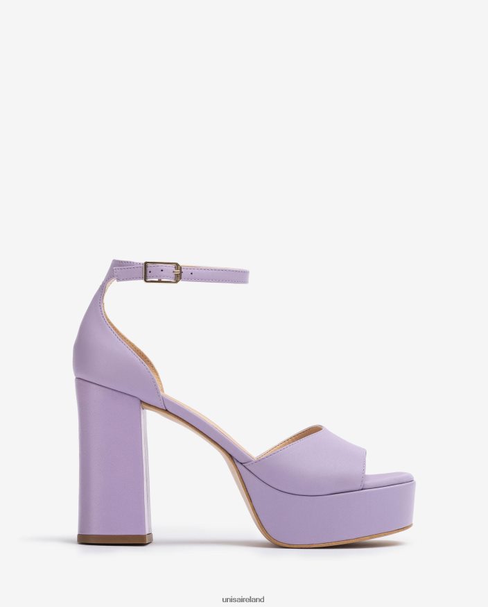 Lila 80842D55 Women Unisa Square toe sandal with a platform