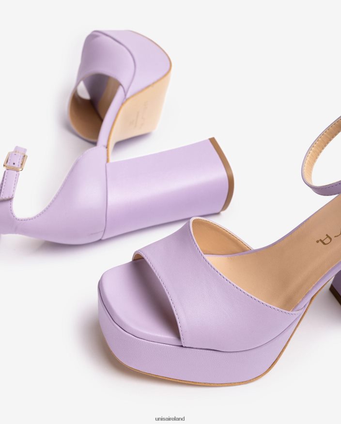 Lila 80842D55 Women Unisa Square toe sandal with a platform