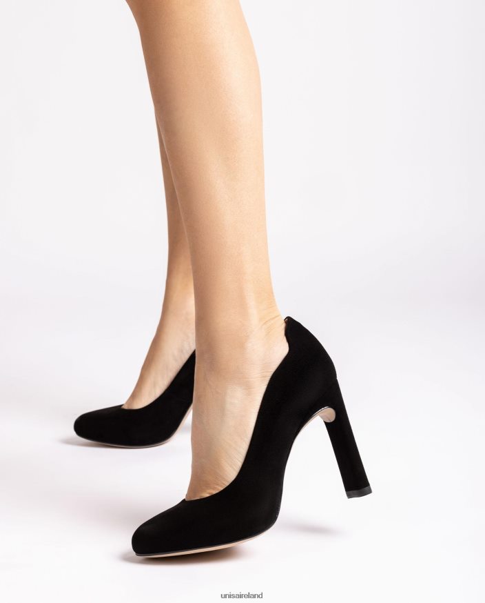 Black 80842D577 Women Unisa High heel shoe with an inner platform