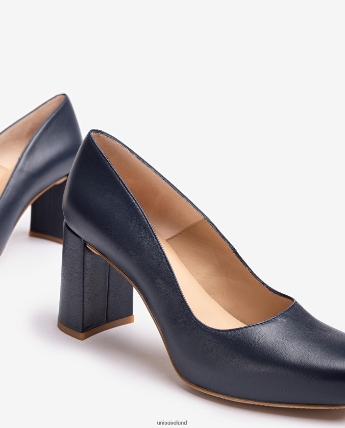 Blue 80842D561 Women Unisa Square toe pump with a platform