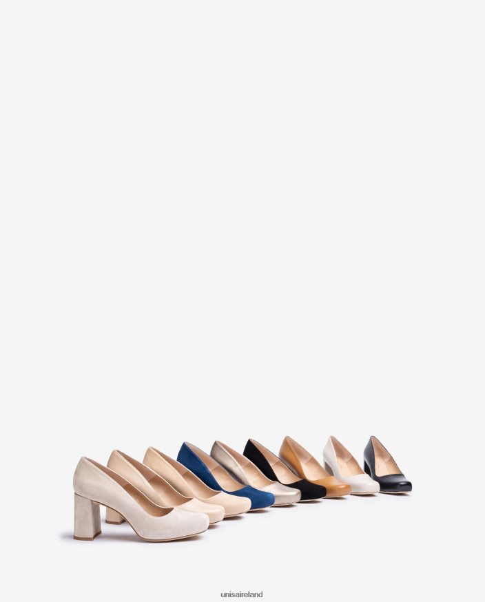 Blue 80842D561 Women Unisa Square toe pump with a platform