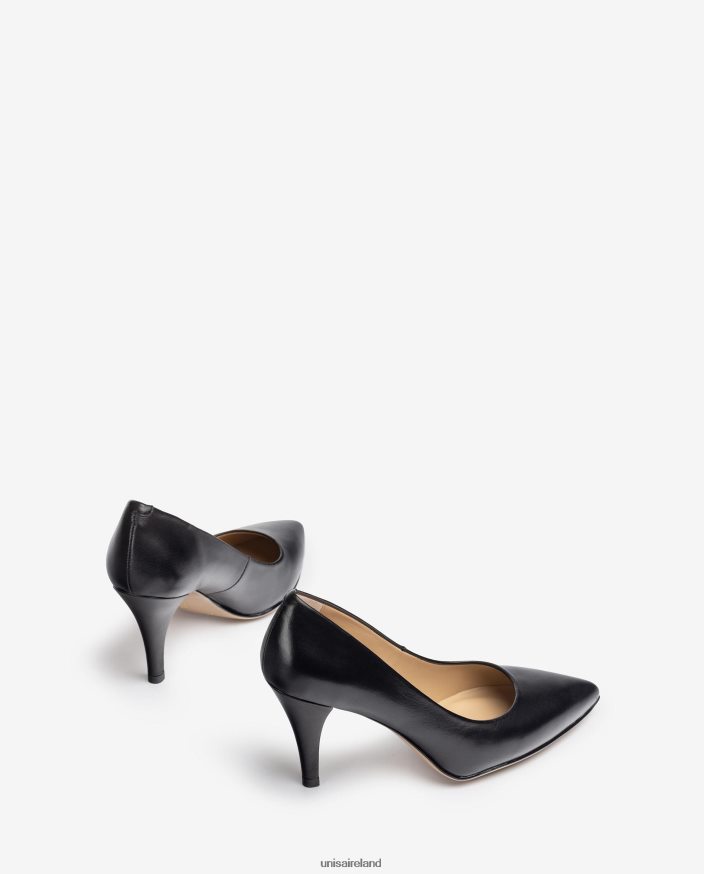 Fashion 80842D593 Women Unisa Leather pumps with a pointed toe and a thin heel