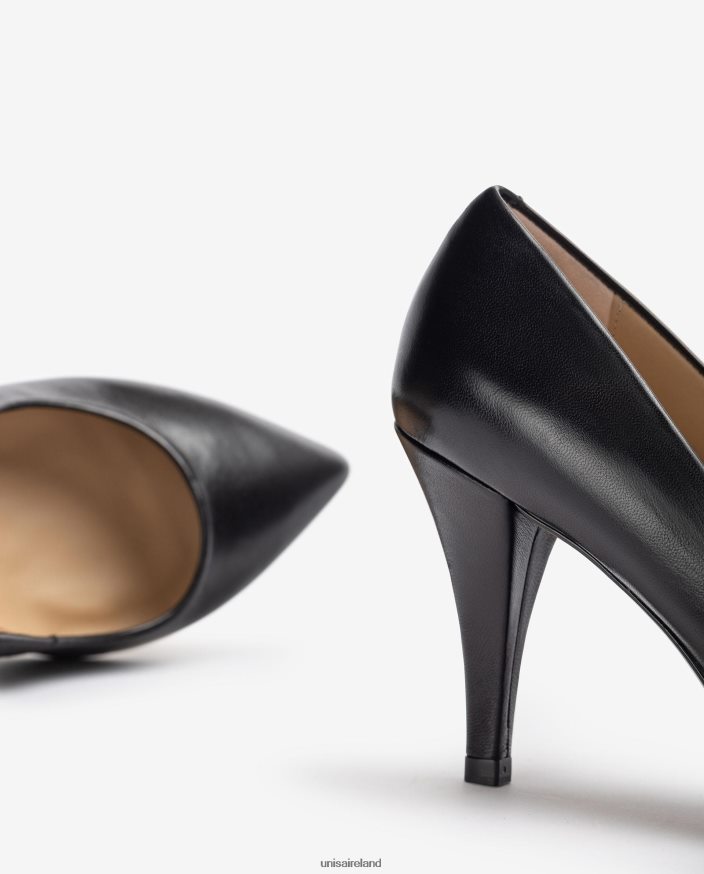 Fashion 80842D593 Women Unisa Leather pumps with a pointed toe and a thin heel