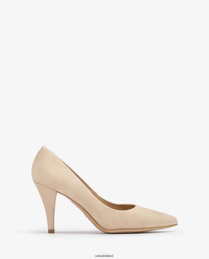 Graceful 80842D588 Women Unisa Suede pump with a pointed toe and a thin heel