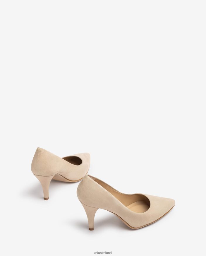 Graceful 80842D588 Women Unisa Suede pump with a pointed toe and a thin heel
