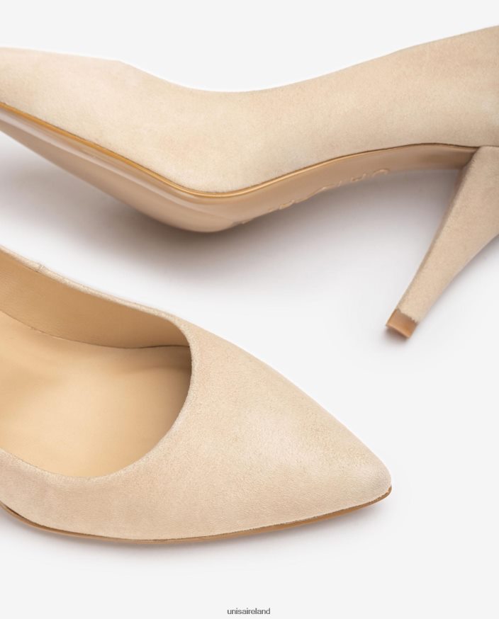 Graceful 80842D588 Women Unisa Suede pump with a pointed toe and a thin heel