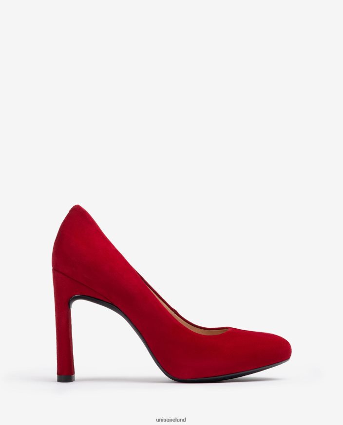 Red 80842D1304 Women Unisa Suede pumps with an inner platform