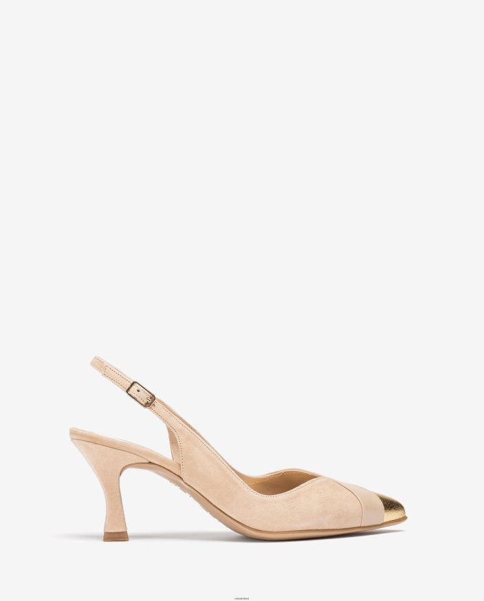 Beige 80842D1324 Women Unisa Pointed toe slingback shoe.