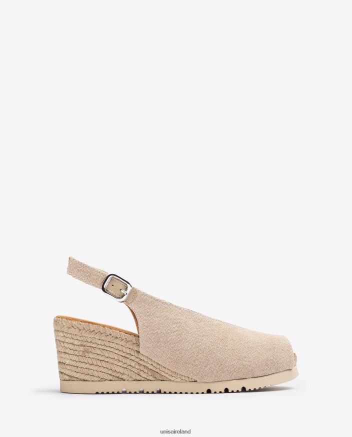 Brown 80842D469 Women Unisa Slingback jute sandal