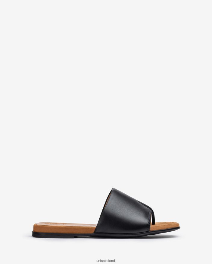 Black 80842D444 Women Unisa Toe-post sandal