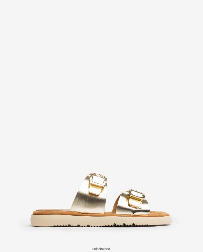 Graceful 80842D98 Women Unisa Flat sandal with a double buckle