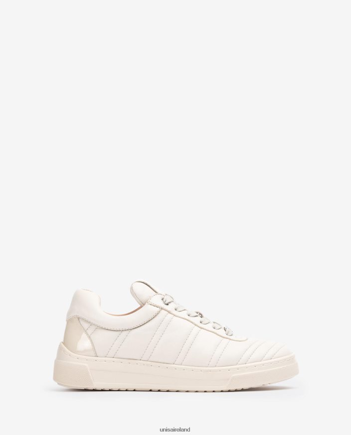 White 80842D1243 Women Unisa Quilted effect sports shoe