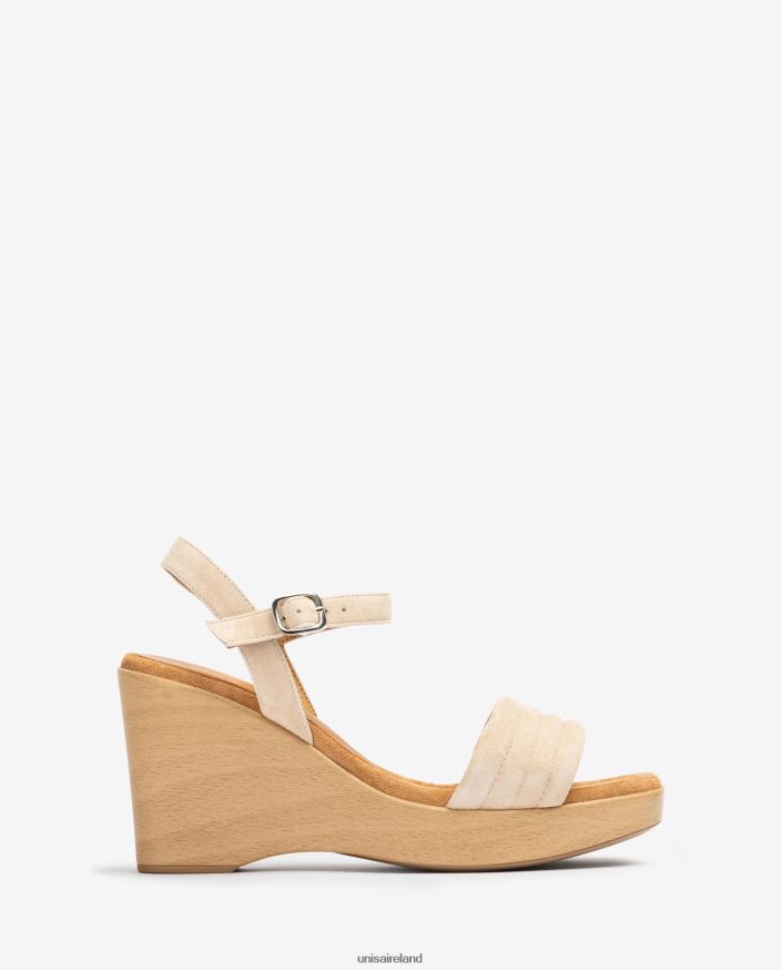 Fashion 80842D241 Women Unisa Square toe wedge sandal