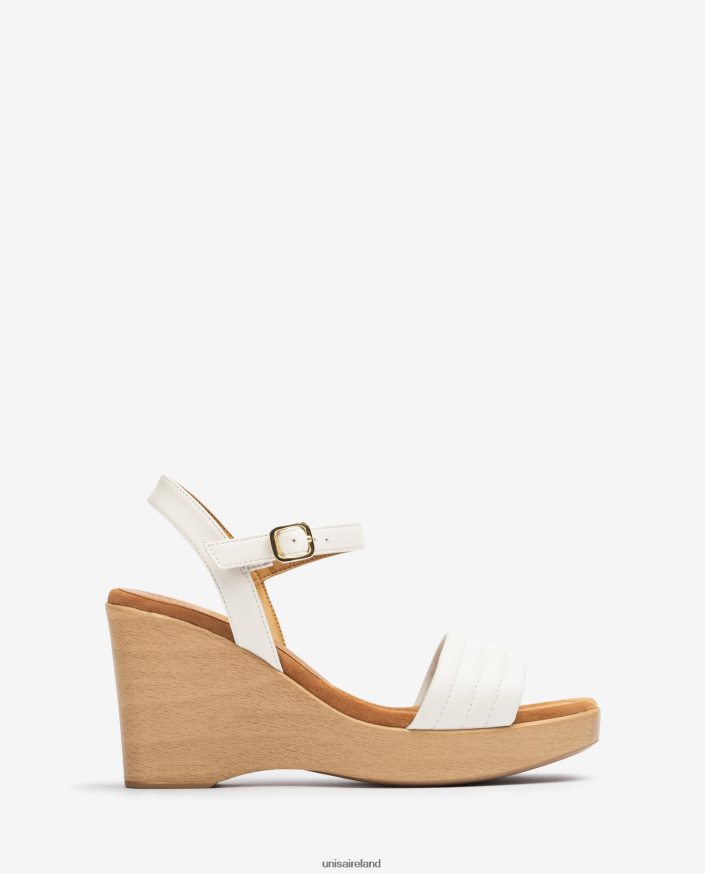 Fashion 80842D244 Women Unisa Square toe wedge sandal